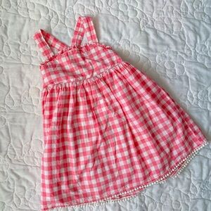 Girls' Pink Gingham Sundress